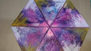 Triangular mixed colours