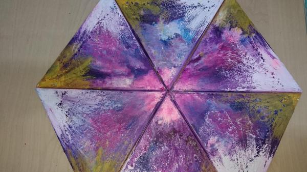 Triangular mixed colours